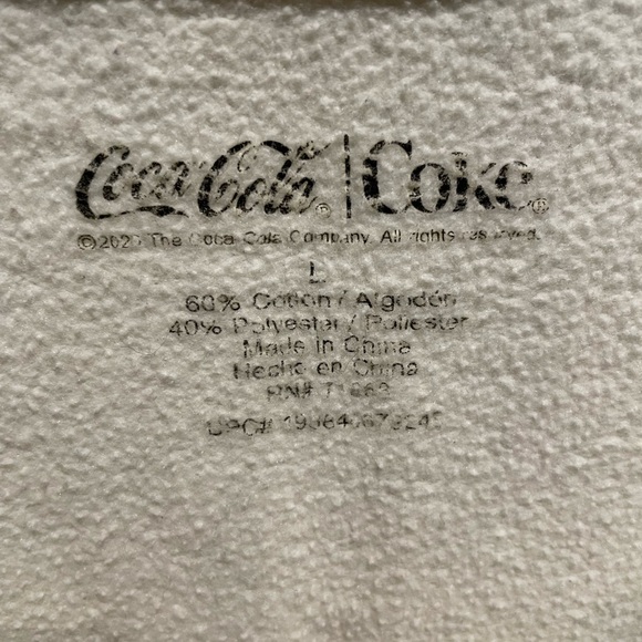 Coca-Cola Classic Logo Crewneck Sweatshirt (Size L) - Picture 3 of 4
